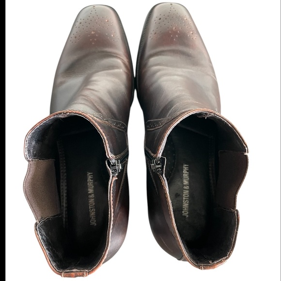 Johnston & Murphy Men’s Leather Zippered Detail Boot Size 11 - Picture 6 of 8